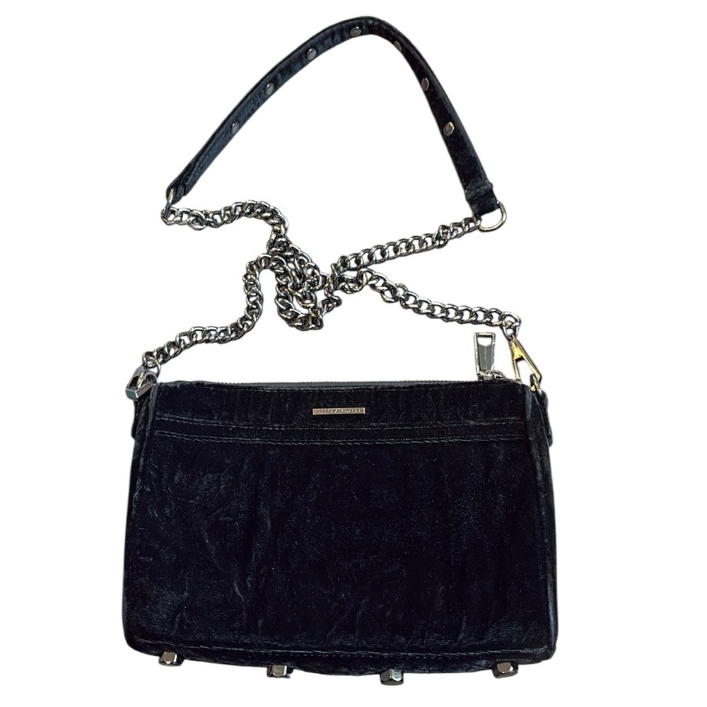 Rebecca Minkoff Classic M.A.B. Black Velvet Crossbody Bag